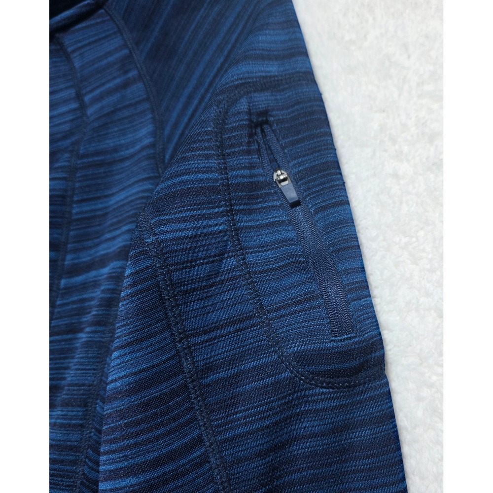 90 Degree by Reflex Women's Blue Space Dye Full Zip Hoodie Fleece Lined Medium - Picture 4 of 11